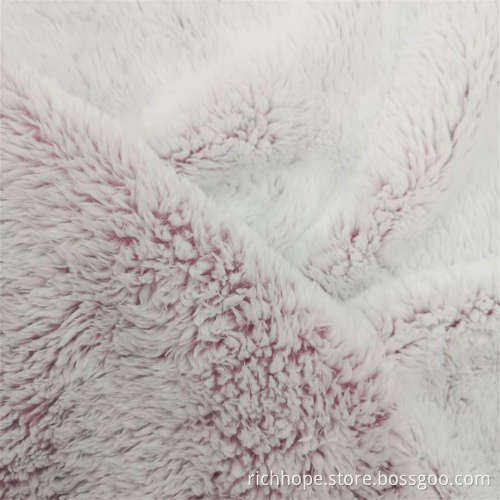 Velvet Fleece Fabric Dyeing Short Pile Plush Fabric